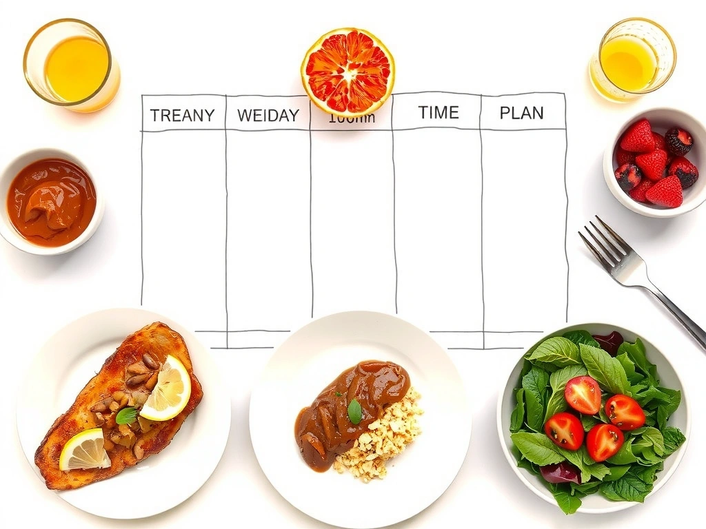 Handgezeichnete Skizze einer Wochenplanung